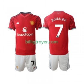 Billige Fotballdrakter Manchester United Cristiano Ronaldo 7 Barn Hjemmedraktsett 2025/26 Kortermet